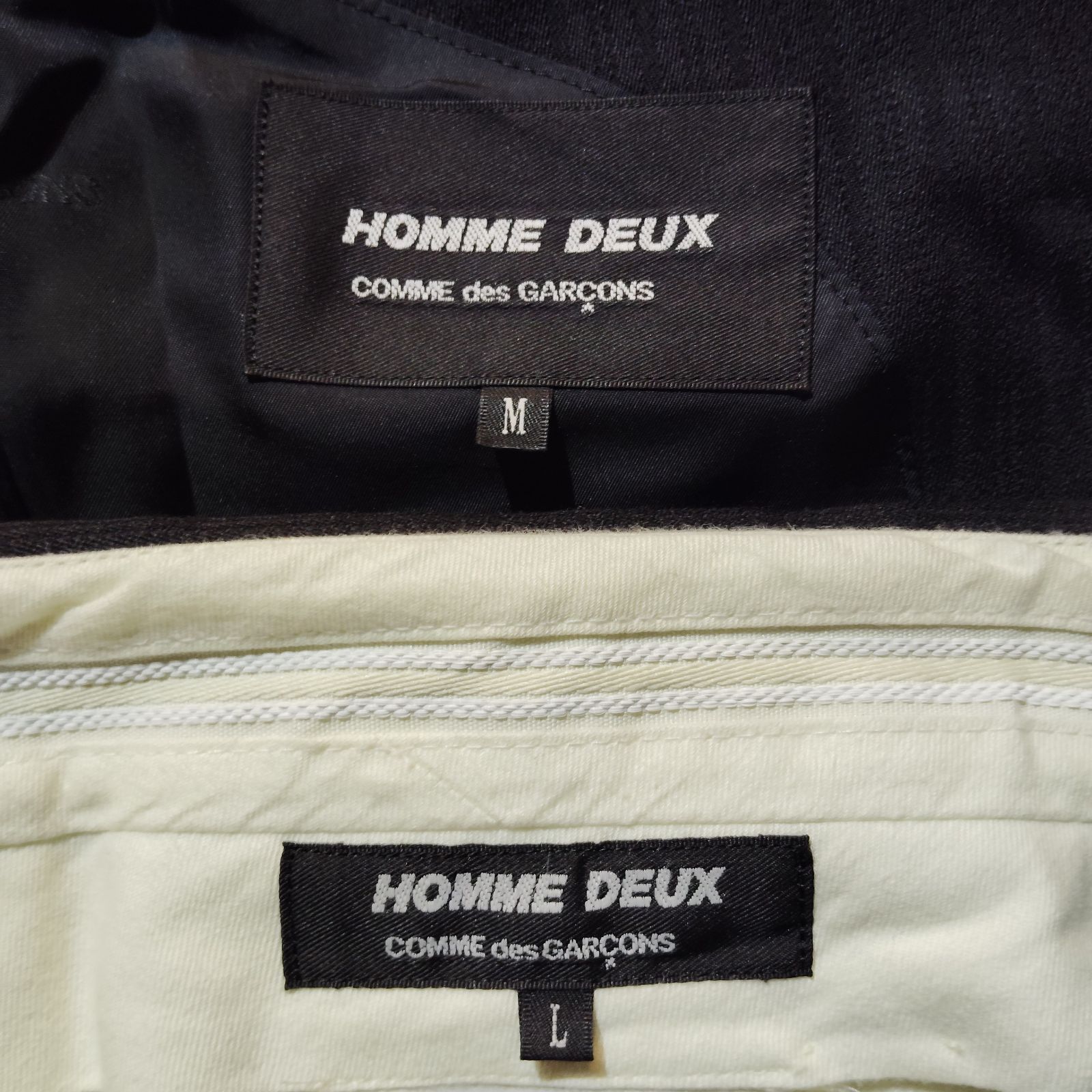 COMME des GARCONS HOMME DEUX 24aw 裏地ロゴ総柄ストライプ 
