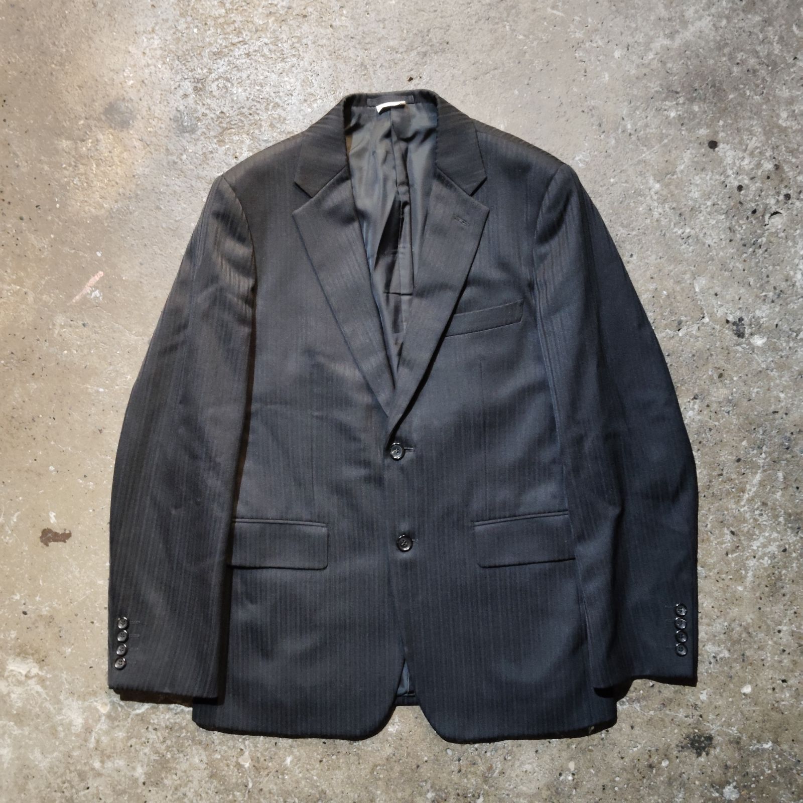 コムデギャルソンオムドゥ　セットアップ　AD2024 COMME des GARCONS HOMME DEUX 24aw 裏地ロゴ総柄ストライプ