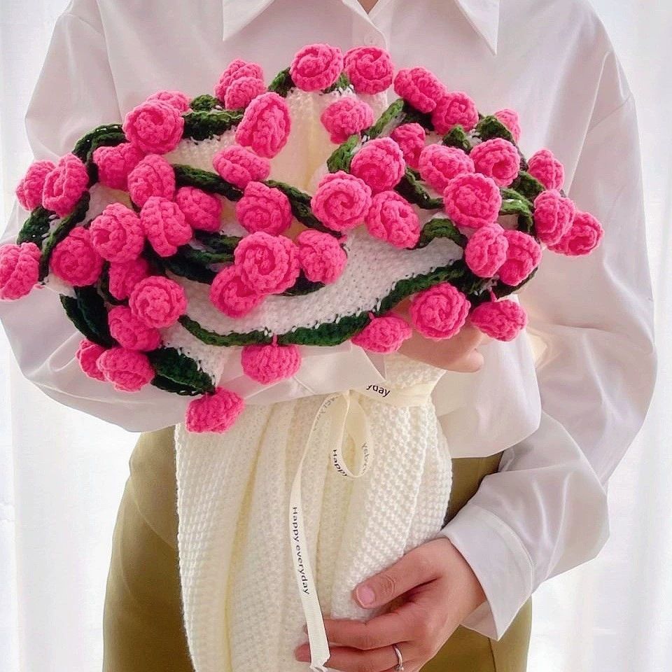 【150cm】手編み 薔薇ローズブランケット 直径 贈り物 未使用 5,298円