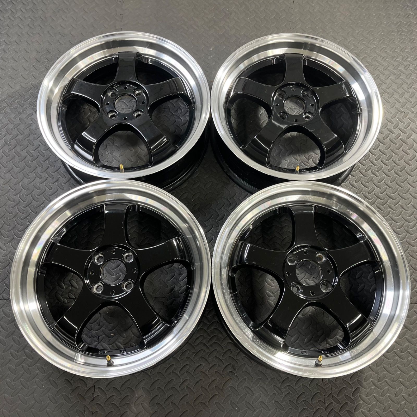 深リム！ ステルスレーシング K36 17×5.5J+43 PCD100/4H 2段リム 