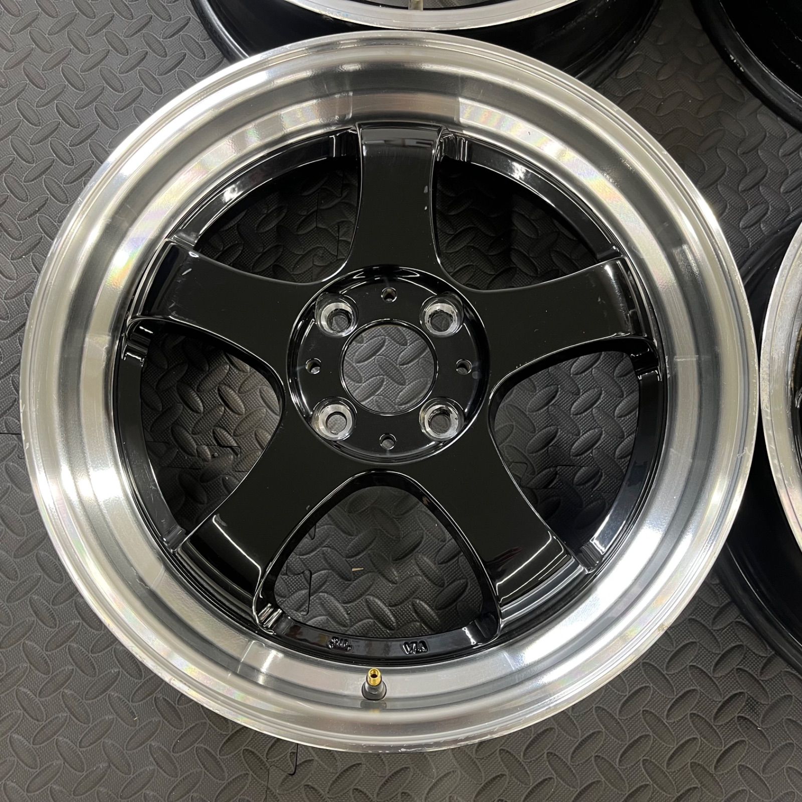 深リム！ ステルスレーシング K36 17×5.5J+43 PCD100/4H 2段リム 