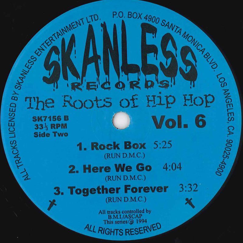 12” Run-DMC Roots Of Hip Hop VOL.6 SK7156 SKANLESS /00260 - メルカリ