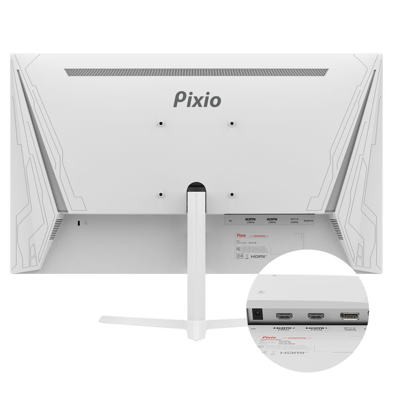 ディスプレイ・モニター 【美品】Pixio PX248 Prime Plus White ゲーミングモニター PX248PPWH 23.8インチ ホワイト
