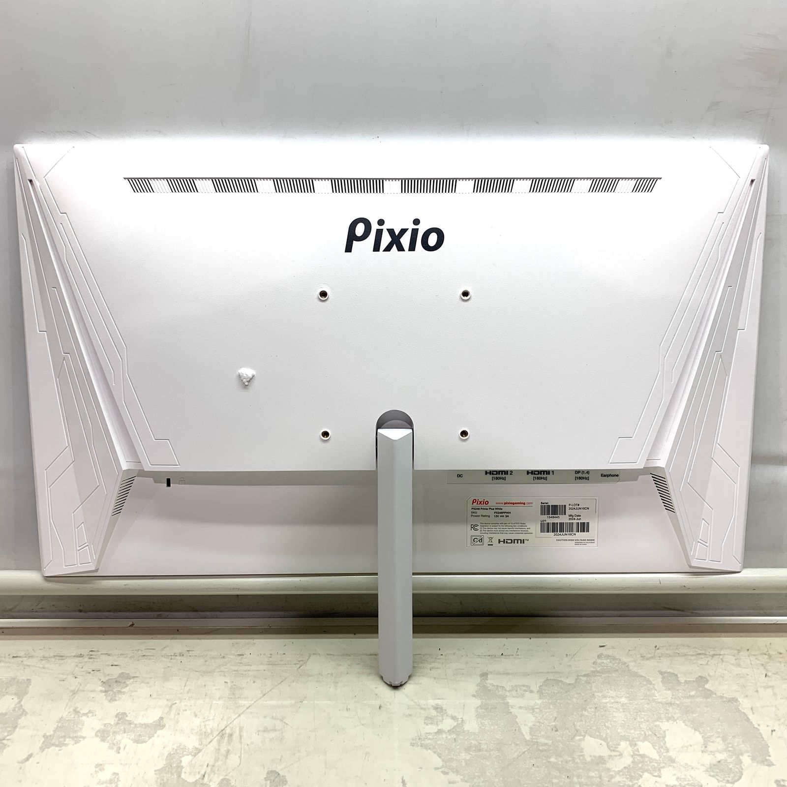 ディスプレイ・モニター 【美品】Pixio PX248 Prime Plus White ゲーミングモニター PX248PPWH 23.8インチ ホワイト