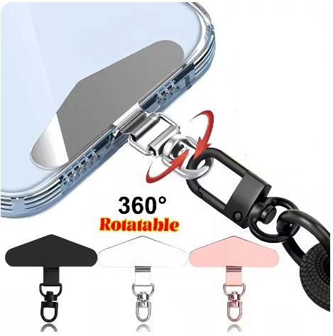 360도 회전 카라비너가 있는 스마트폰 스트랩 홀더, 낙하 방지 휴대폰 스트랩, 어깨 호환, 모든 모델과 호환 가능