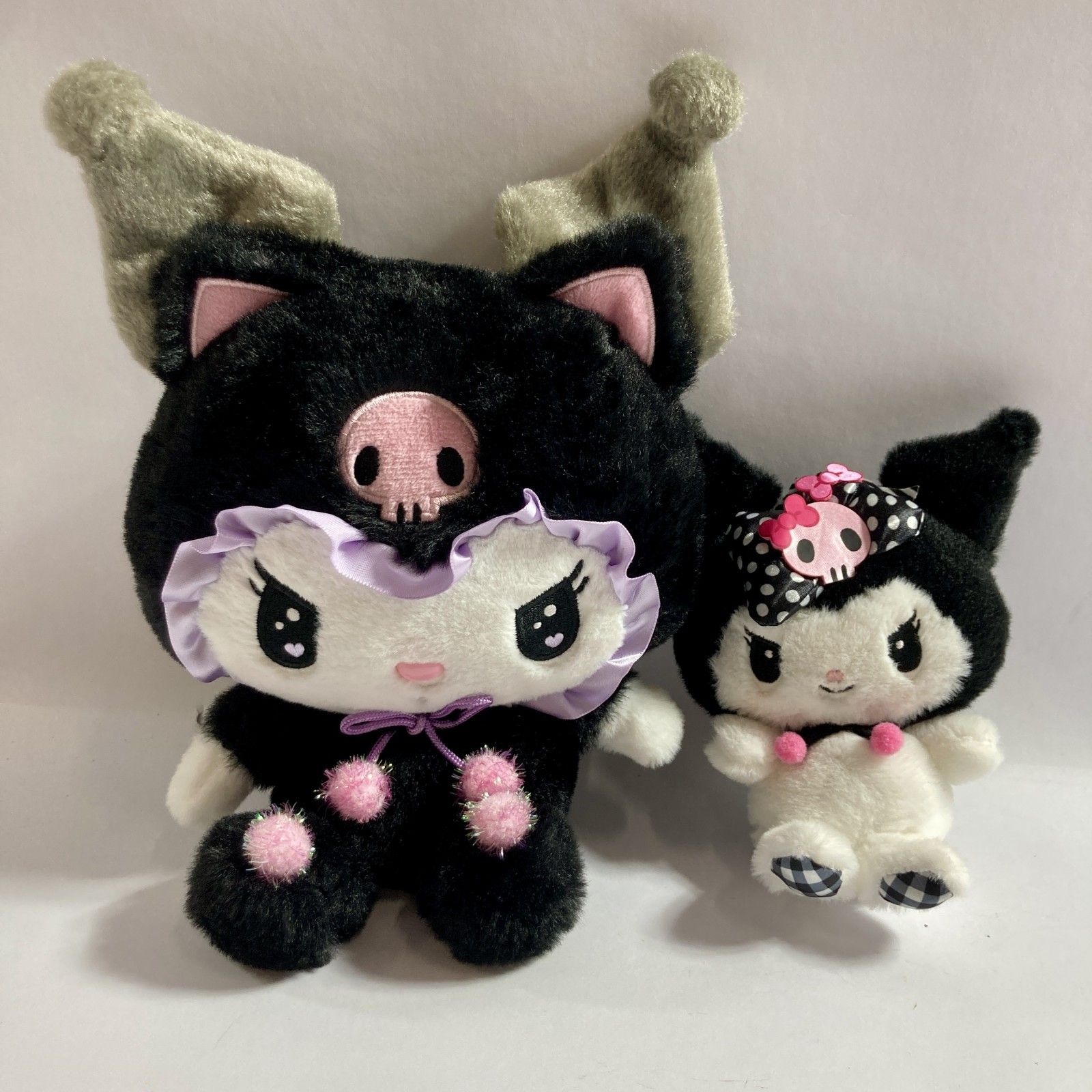 ☆ サンリオ クロミ 黒ネコ ぬいぐるみ 2点 まとめ商品 ピンク 