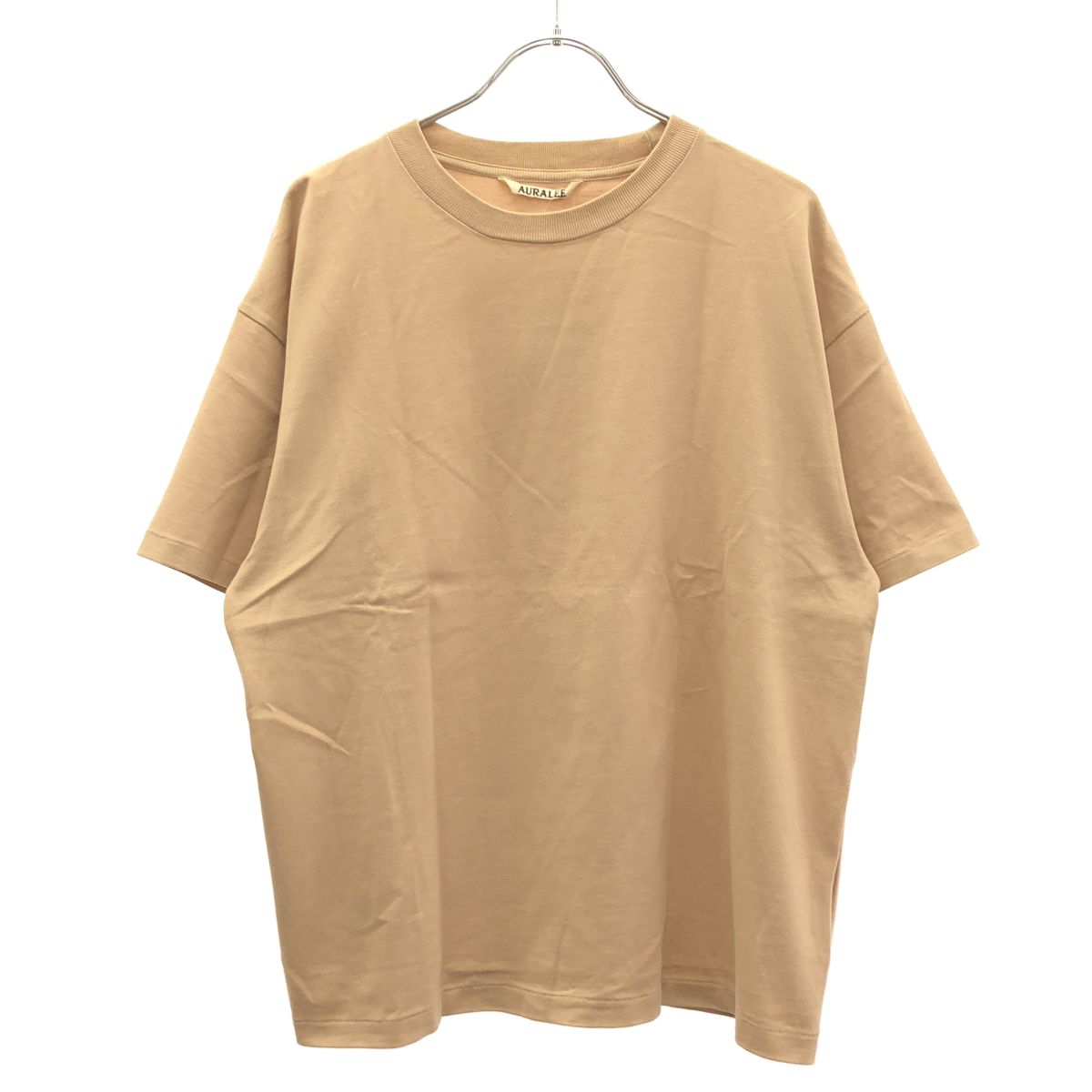 AURALEE オーラリー LUSTER PLATING TEE Tシャツ A9ST03GT ベージュ 1 