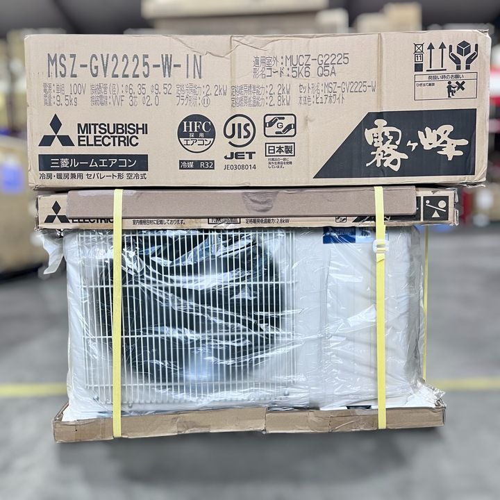 開封済・未使用品】三菱 ルームエアコンセット 霧ヶ峰 GVシリーズ 6畳 