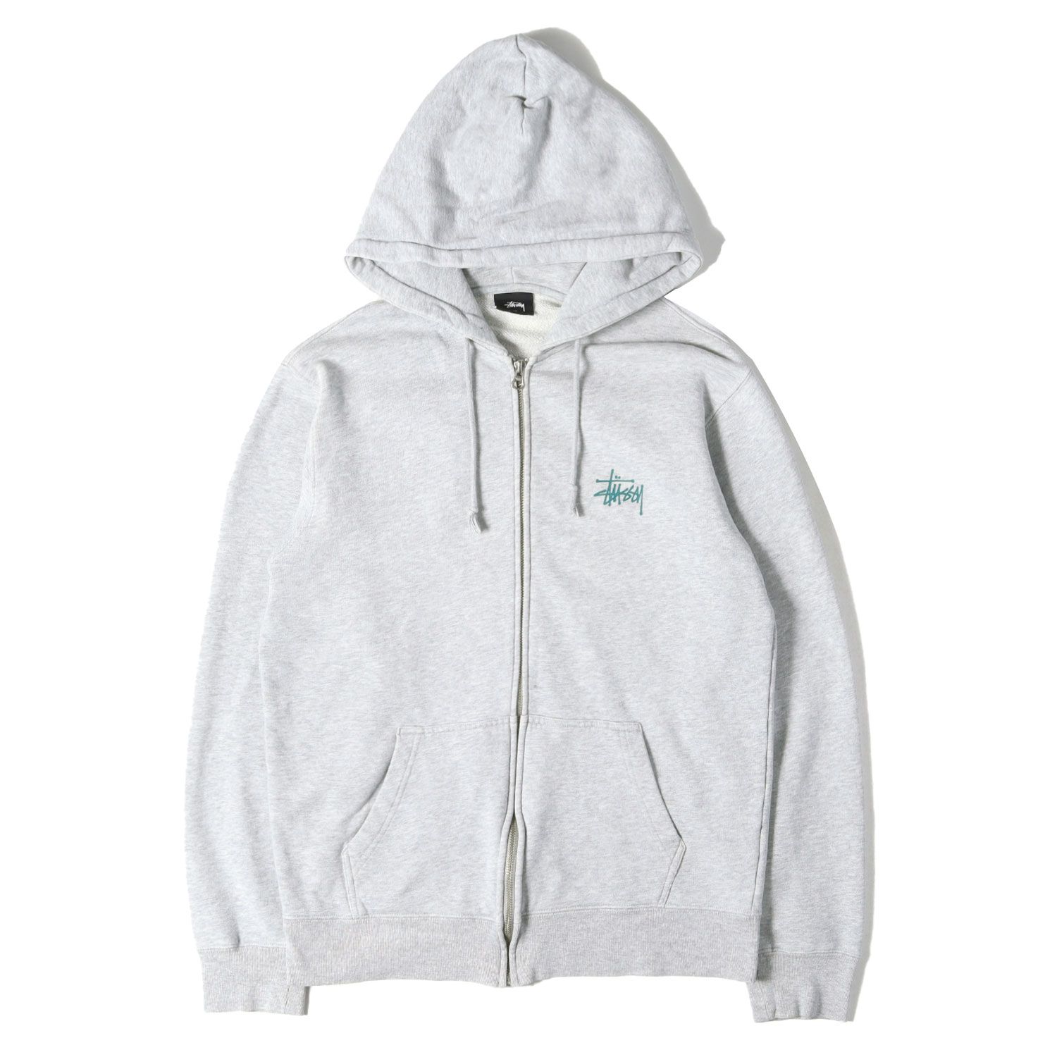 stussy スウェットパーカー サイズM グレー 【公式通販】