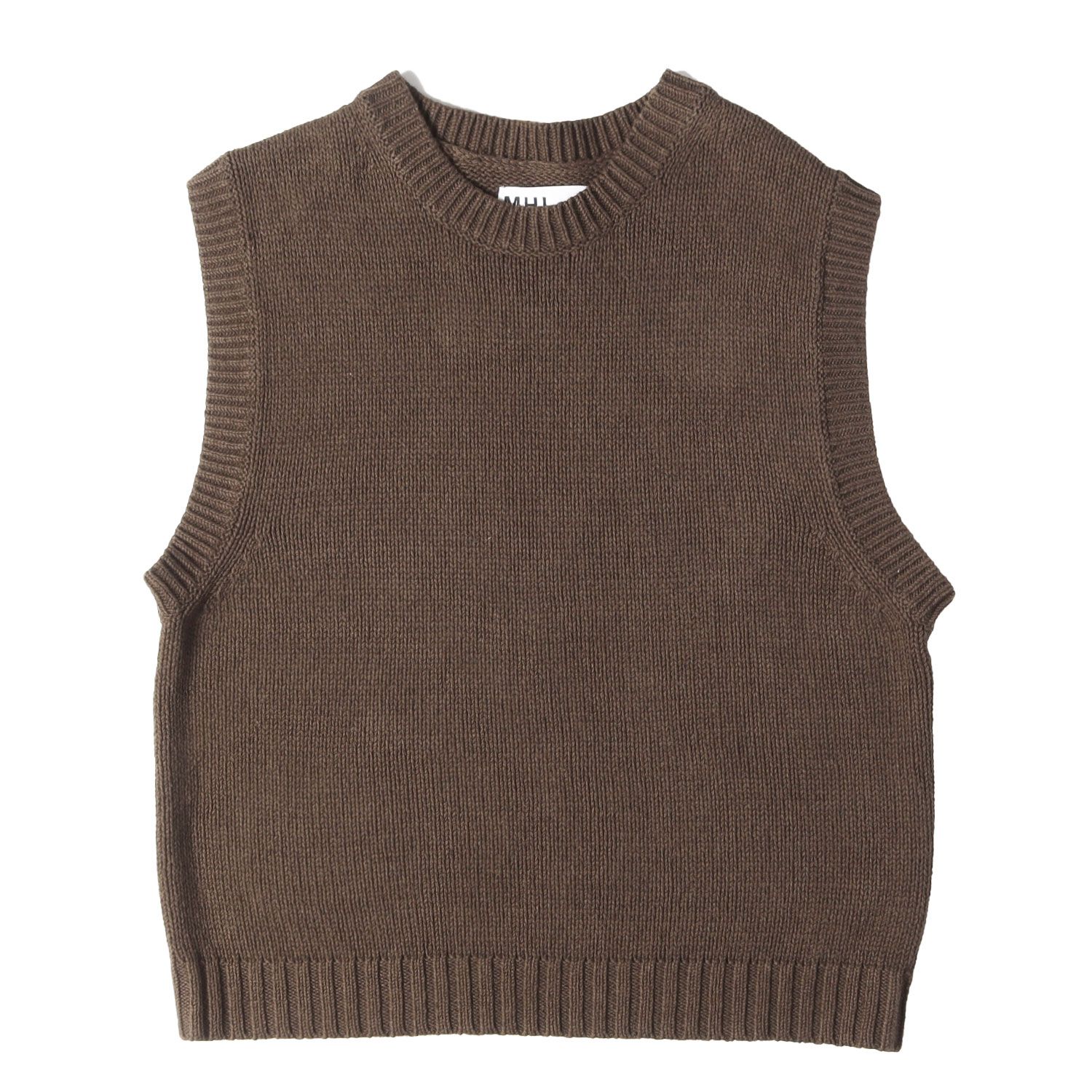 美品】MHL. MARGARET HOWELL マーガレットハウエル ベスト ブラウン 