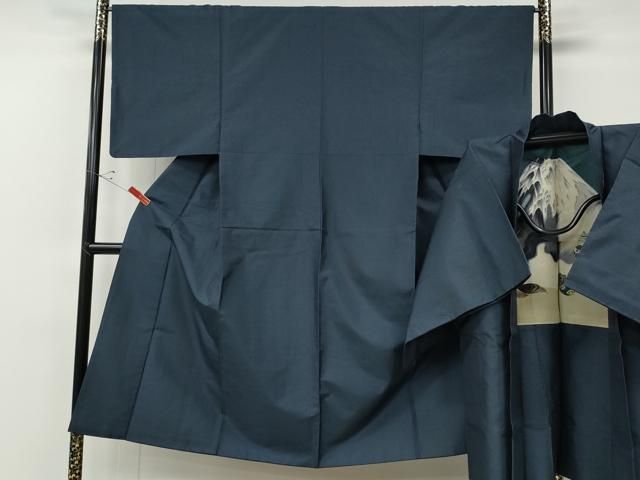 平和屋着物●男性　本場大島紬　アンサンブル　80亀甲　総詰め　正絹　逸品　CABF3449ut