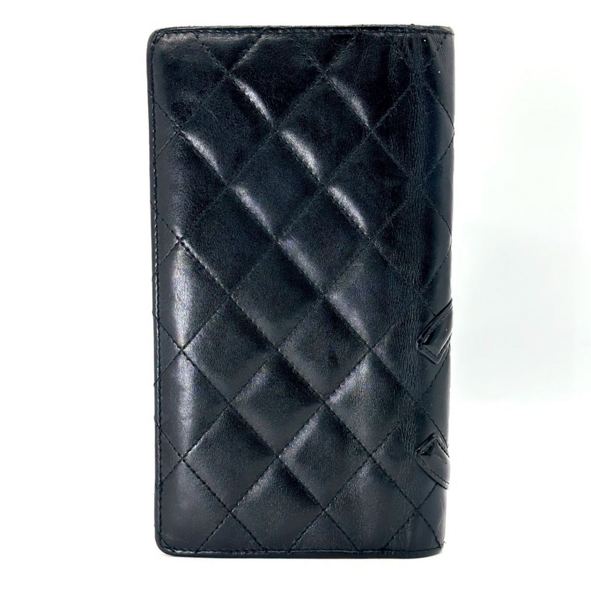 黒に潜む艶の気配】 CHANEL 長財布 カンボンライン ココマーク