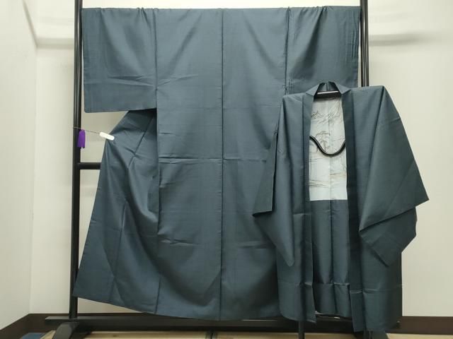 平和屋着物●男性　本場大島紬　アンサンブル　100亀甲　総詰め　正絹　逸品　CABD9342gh