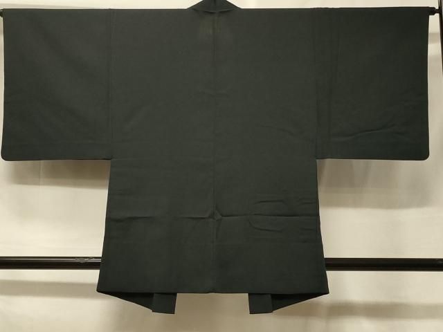平和屋着物＃男性　羽織　単衣　百入茶色　正絹　逸品　CABF1484in