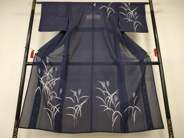 平和屋着物＊夏物 訪問着 絽 草花文 銀糸 正絹 逸品 AABH9452jd - メルカリ