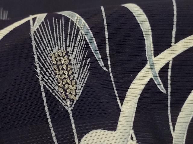平和屋着物＊夏物 訪問着 絽 草花文 銀糸 正絹 逸品 AABH9452jd - メルカリ