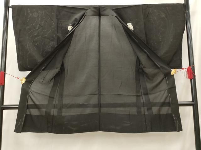 平和屋着物＊夏物 男性 羽織 黒紋付 絽 正絹 逸品 AABH7474st - メルカリ