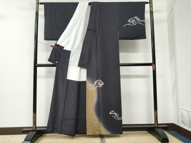 平和屋着物●半幅帯　ガイコツ　骸骨　黒地　綿　逸品　CABD5941hy 平和屋着物○半幅帯 ガイコツ 骸骨 黒地 綿 逸品 CABD5941hyの通販はau
