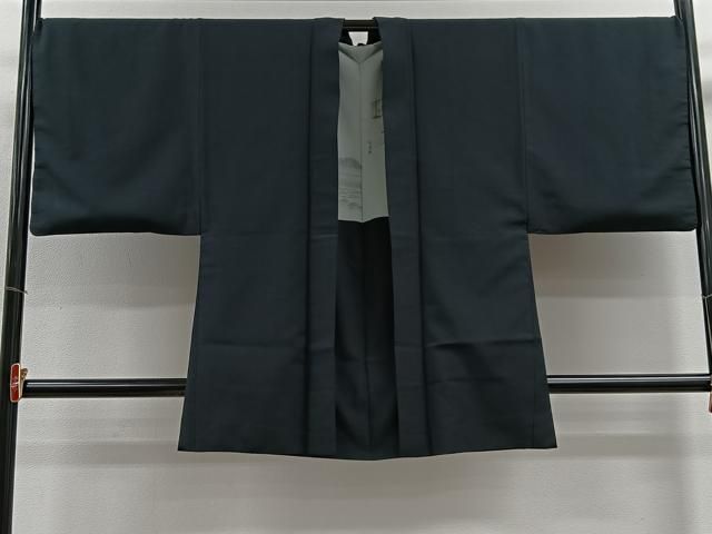 平和屋着物∞男性　長羽織　百入茶色　正絹　逸品　CABE4952ua