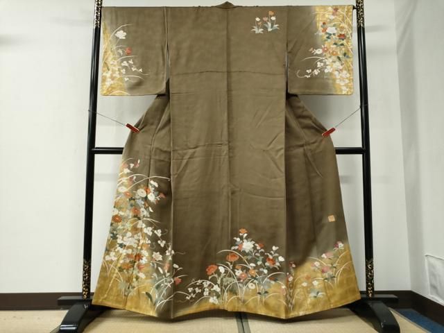 平和屋着物●金彩友禅作家　金彩の魔術師　堀省平　金煌織　訪問着　竜田川　金銀彩　正絹　逸品　AABI2429ck 楽天市場】堀 省 平 着物の通販