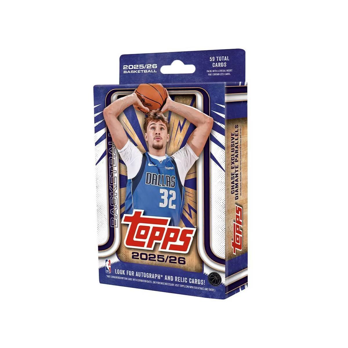 2025-2026 Topps NBA バスケットボール トレーディングカード ハンガーボックス 合計59枚