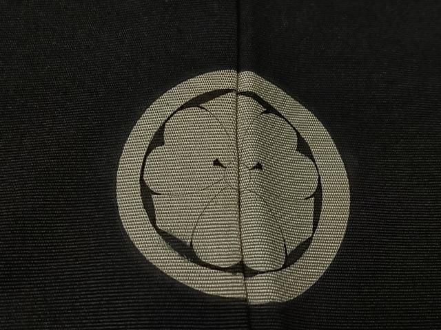 新作入荷，新品】 平和屋着物∞男性 長羽織 黒紋付 羽裏：幾何学