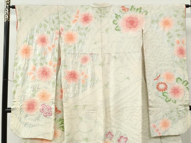 平和屋着物●豪華振袖　花唐草文　金彩　仮絵羽　逸品　未使用　CABC2787vp 平和屋着物○豪華振袖 花唐草文 金彩 仮絵羽 逸品 未使用 CABC2787vp