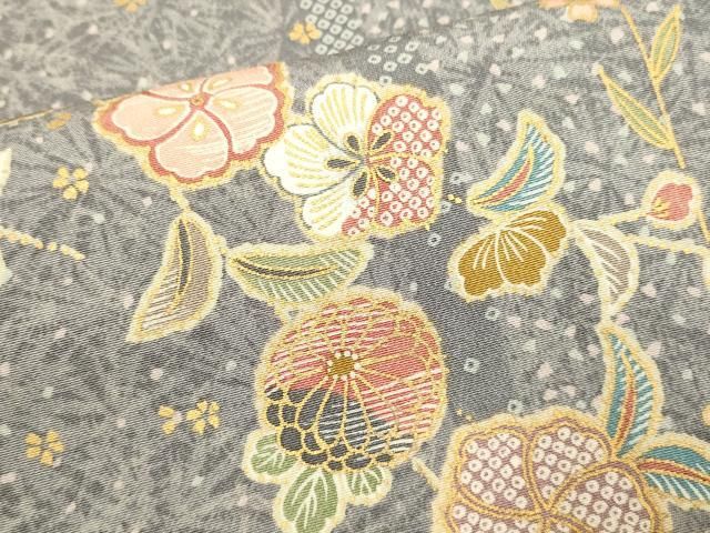 平和屋着物▽上質な小紋　単衣　辻が花　金彩　正絹　逸品　AABB2351fy 平和屋着物▽上質な小紋 単衣 辻が花 金彩 正絹 逸品 DABD6472du