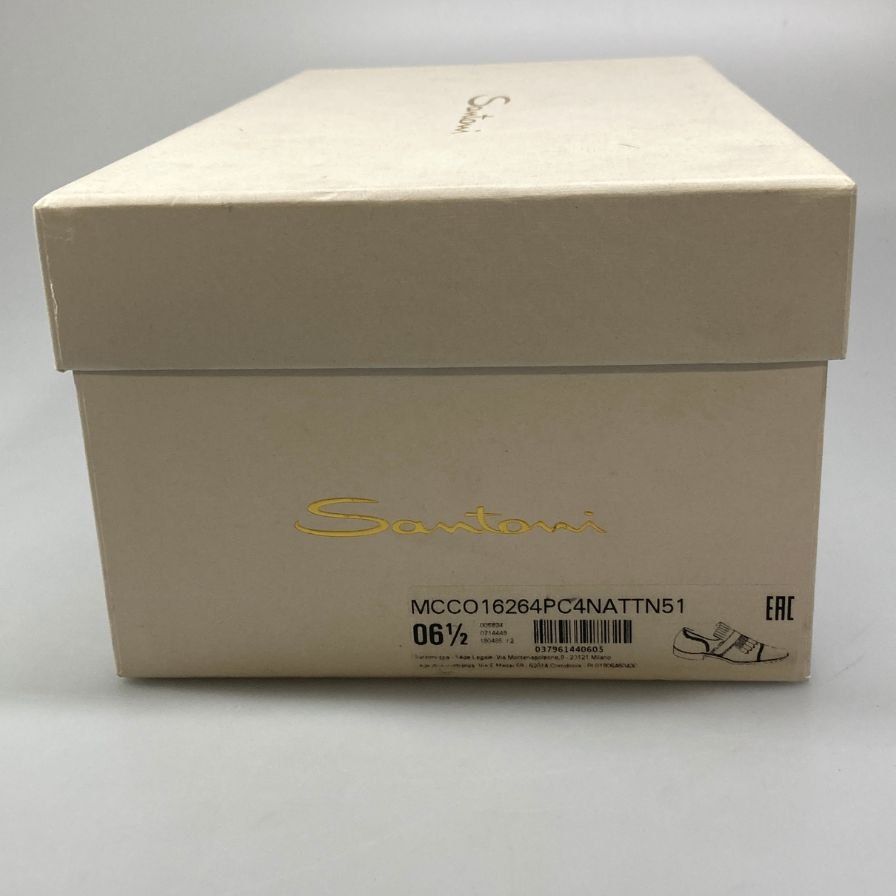 サントーニ レザーシューズ 16264 シングルモンク ブラック サイズUK6