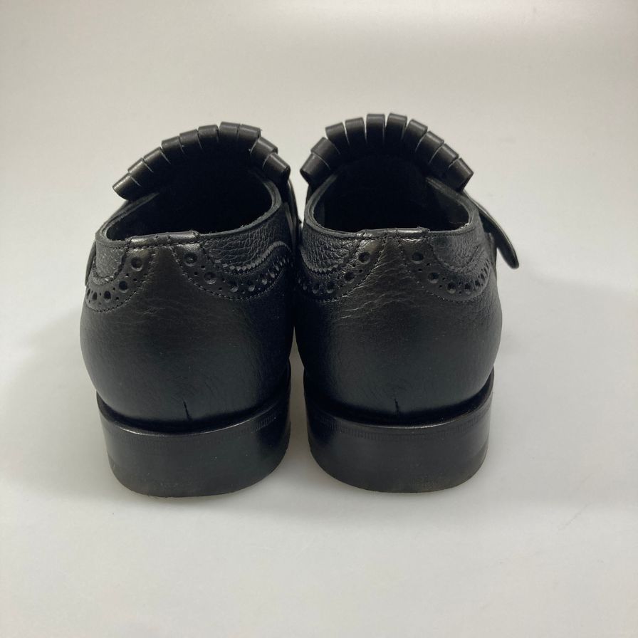サントーニ レザーシューズ 16264 シングルモンク ブラック サイズUK6