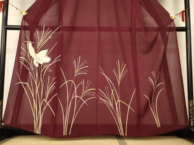 平和屋着物＊夏物 訪問着 絽 花鳥文 正絹 逸品 AABH3925jd - メルカリ