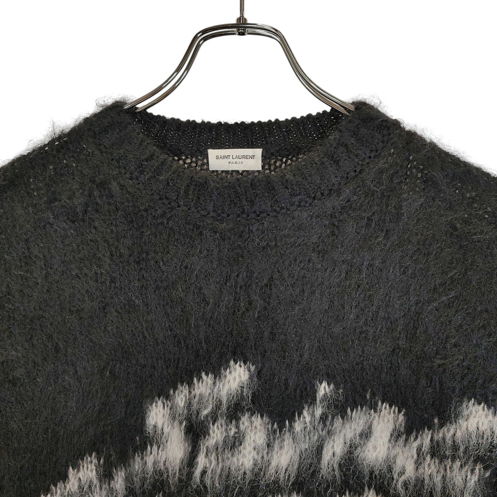 SAINT LAURENT PARIS サン ローラン パリ 22AW フロントロゴ モヘヤ