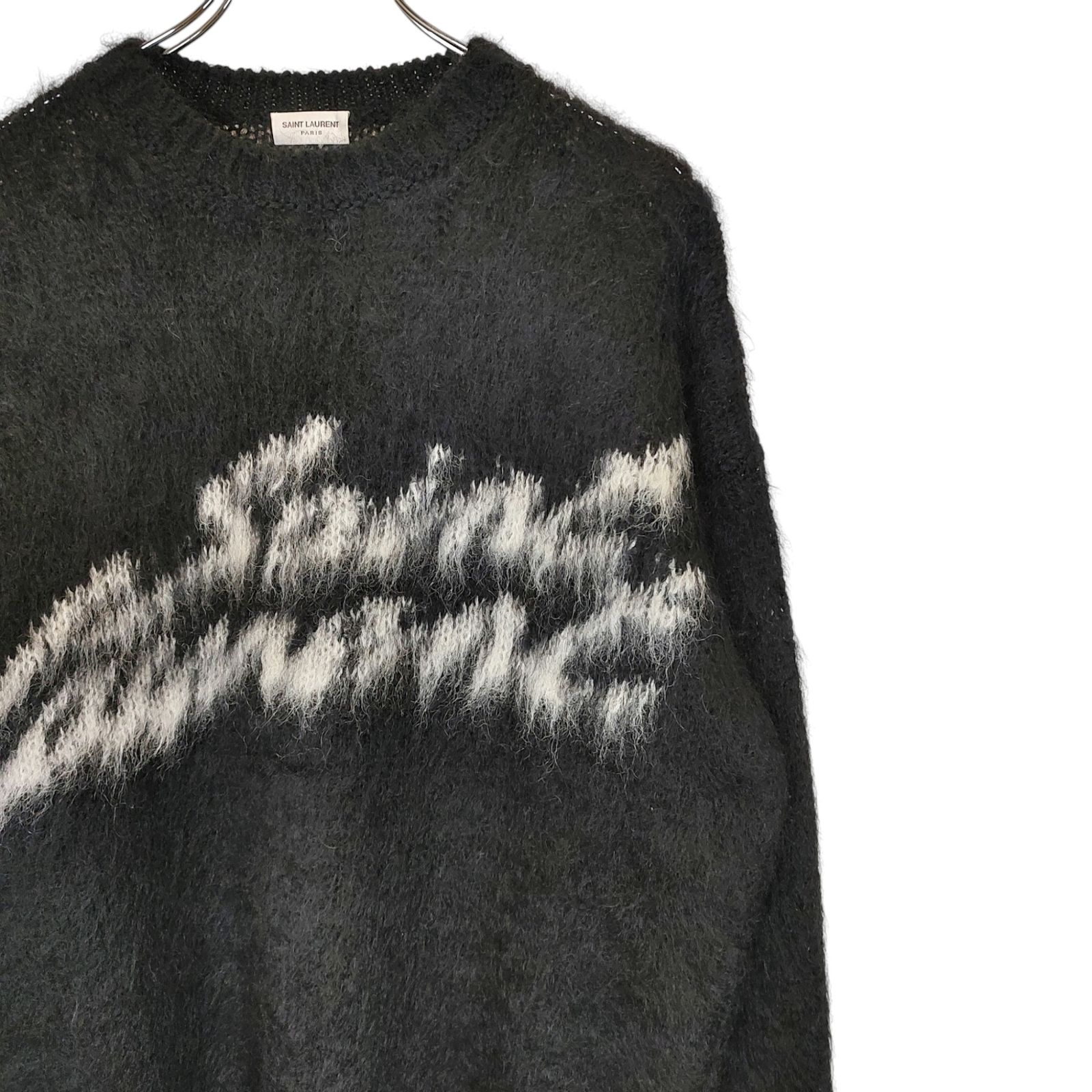 SAINT LAURENT PARIS サン ローラン パリ 22AW フロントロゴ モヘヤ