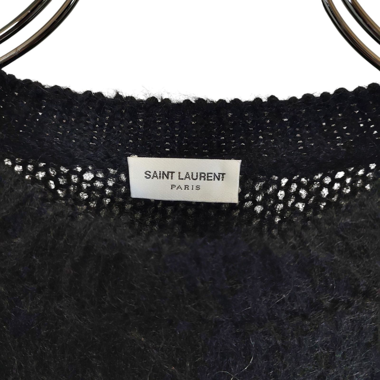 SAINT LAURENT PARIS サン ローラン パリ 22AW フロントロゴ モヘヤ