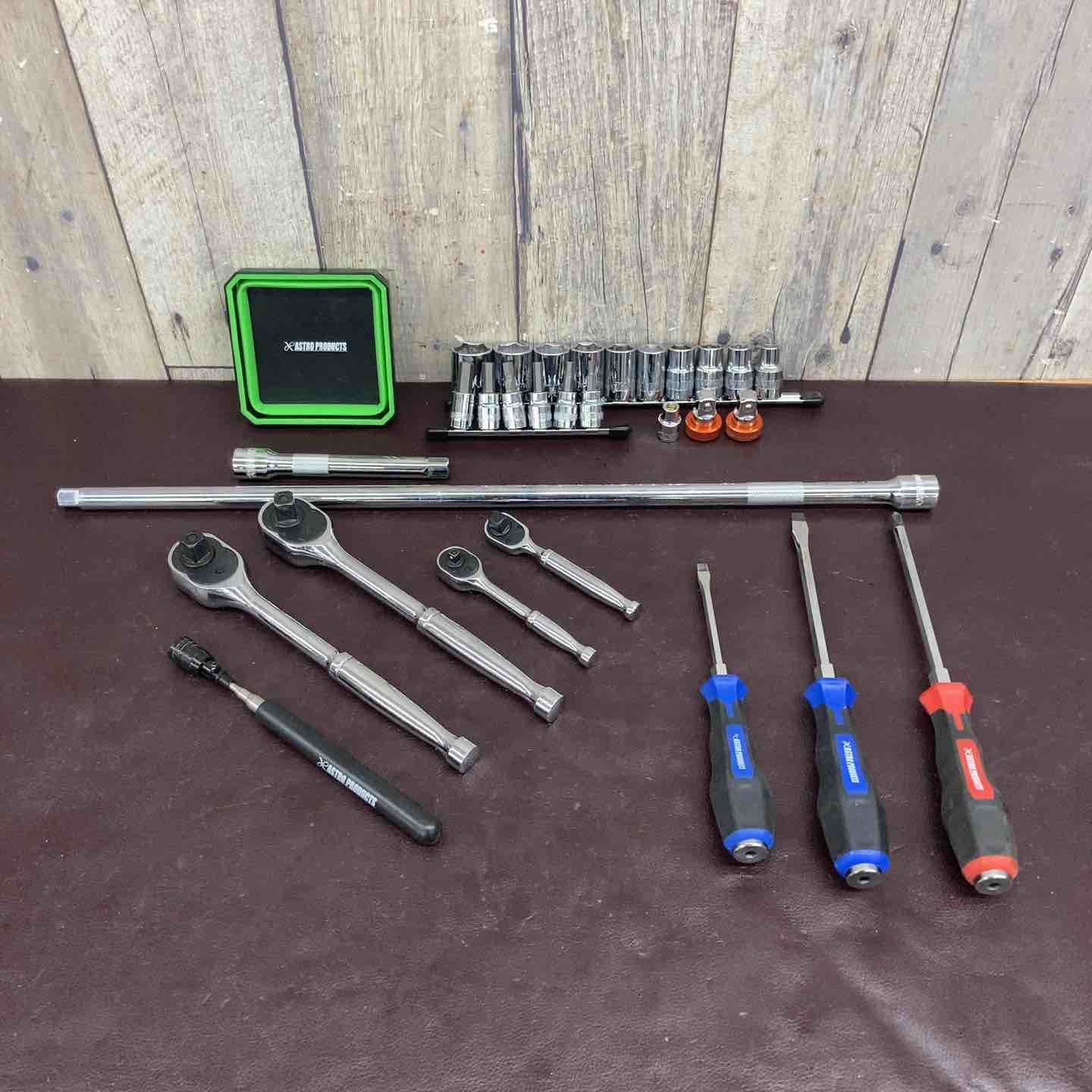 【中古品】 アストロプロダクツ(ASTRO PRODUCTS) ハンドツールまとめ 全16点 ラチェット ドライバー ソケット 【東大和店】