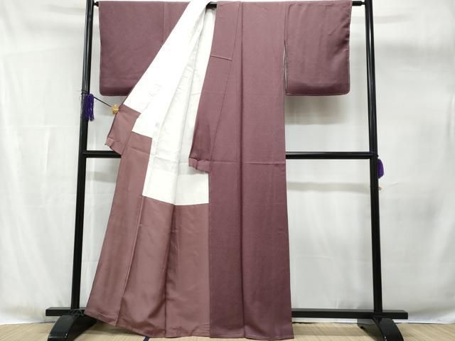平和屋着物●上質な紬　滅紫色　正絹　逸品　CABC2762vp 平和屋着物□上質な色無地 京紫色 正絹 逸品 CABF1838thの通販 by 平和
