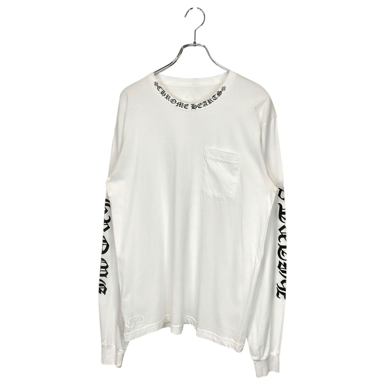 激安 ネット 販売 CHROME HEARTS (クロムハーツ) Neck Logo L/S T 