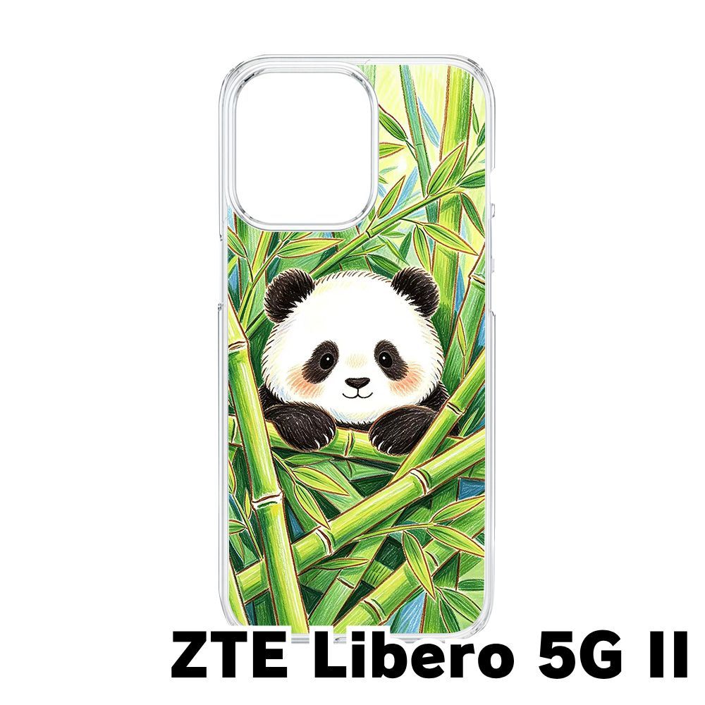 Panda Doinker5.4 ハードケース付き 新品未使用】Libero 5G II クリア ハードケース (パンダと竹) パンダ