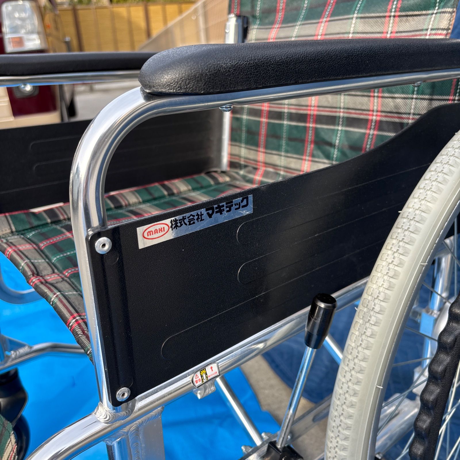 マキテック 車椅子 KS50-4043GC ノーパンクタイヤ 美品 室内使用 自走
