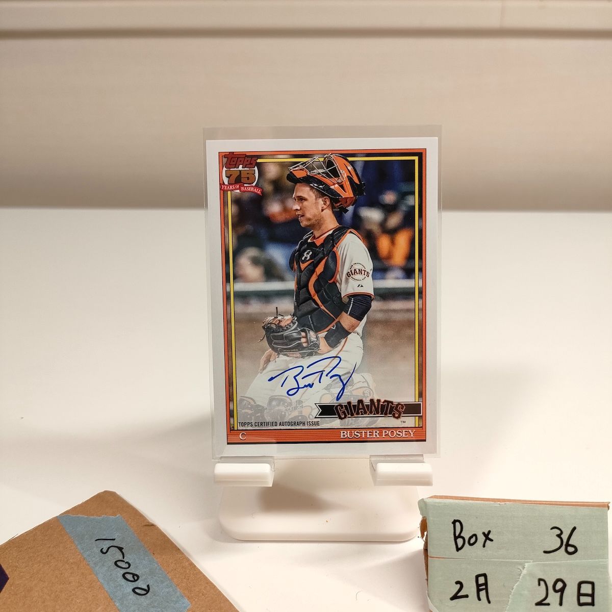 2026 Topps Chrome Buster Posey 直筆サインカード SAN FRANCISCO 