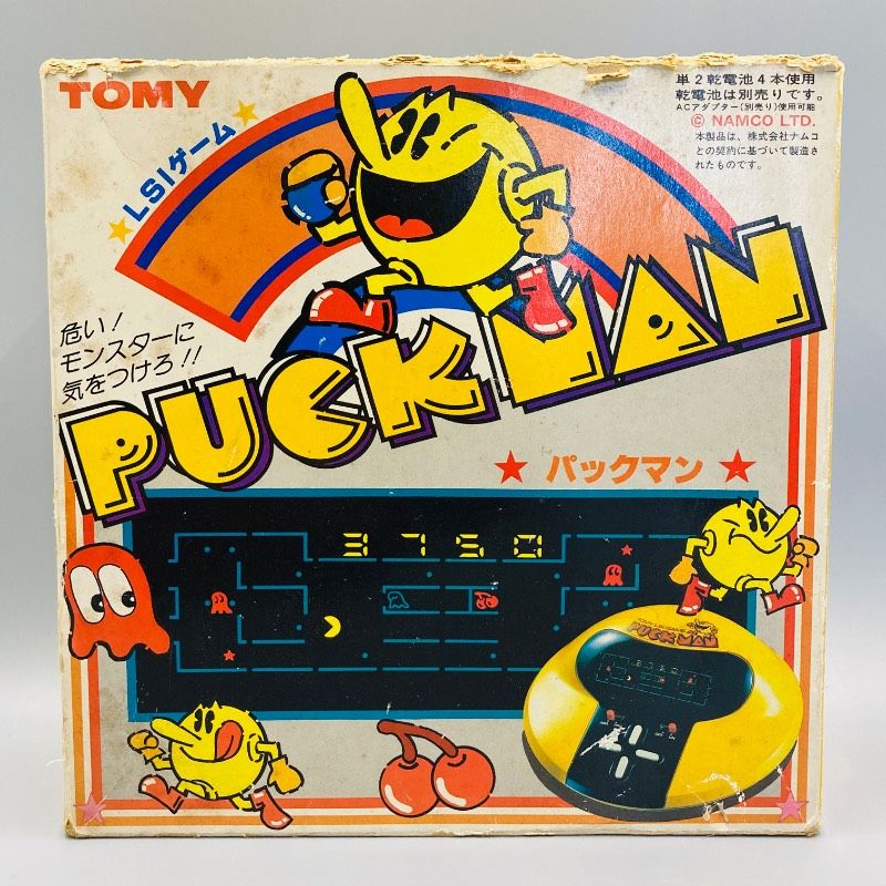 動作確認済み】【箱／取説付き】トミー LSIゲーム パックマン PUCK MAN