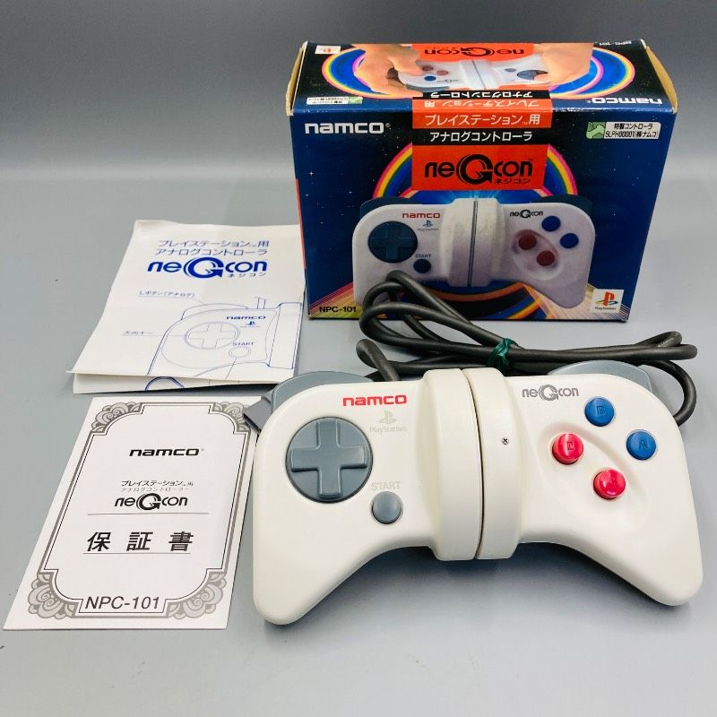 【一部動作確認済み】【箱付き】namco PS コントローラー ネジコン neGcon NPC-101 Playstation プレステ プレイステーション HH13