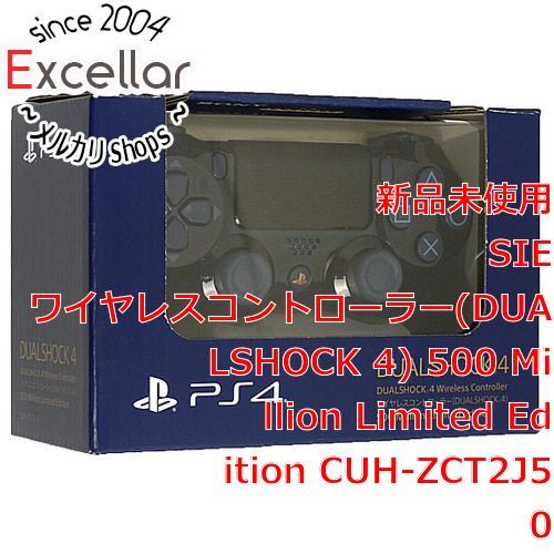 [bn:5] 【新品(箱きず・やぶれ)】 SONY ワイヤレスコントローラー DUALSHOCK 4 500 Million Limited Edition CUH-ZCT2J50 濃紺
