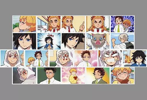 鬼滅の刃 鬼滅　ブロマイド　ブロマイドくじ　中高一貫！　鬼滅学園　バレンタイン編 キャラカード 全21種セット 「鬼滅の刃 中高一貫!!キメツ学園物語 ～