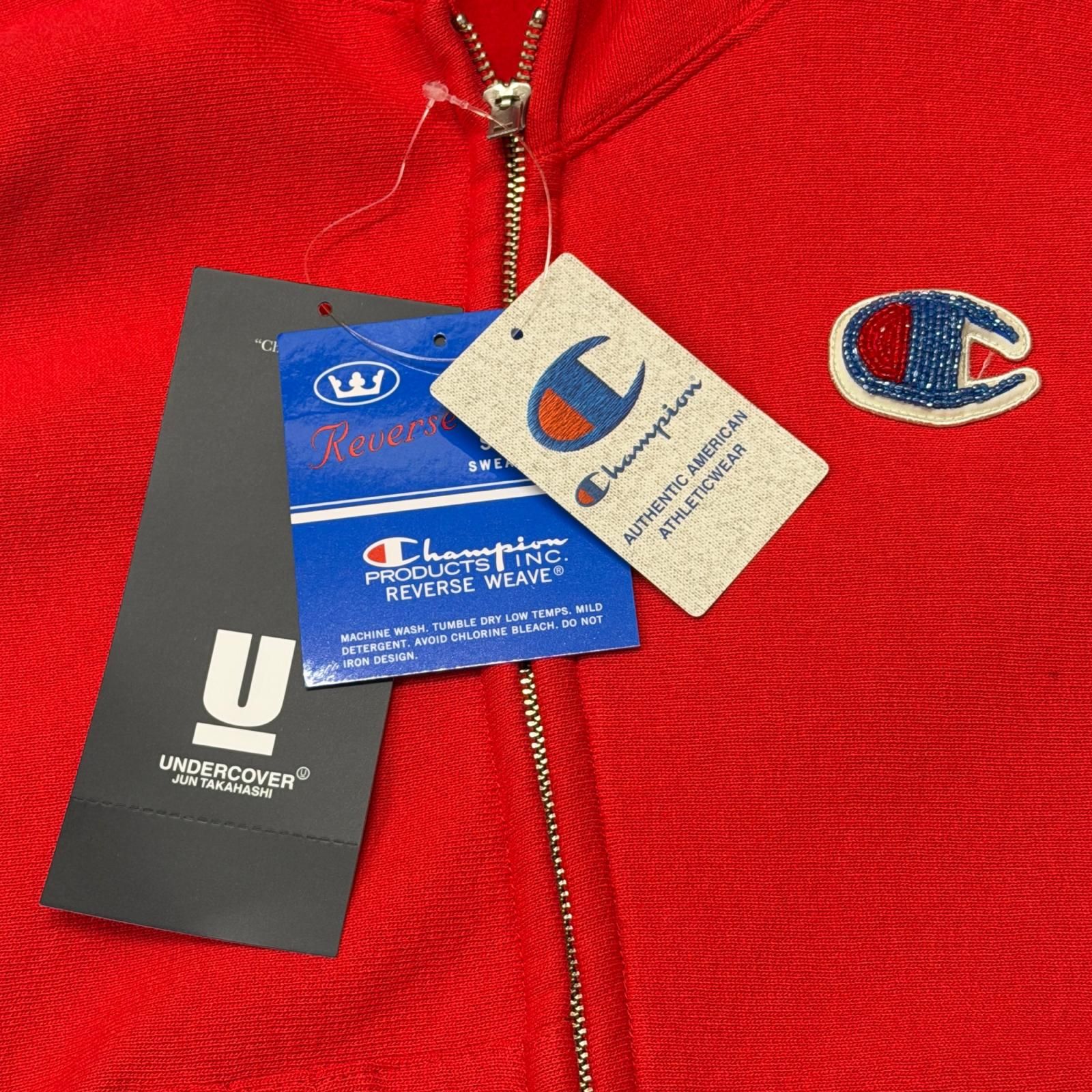 参考上代57200円 UNDERCOVER × Champion 25AW sweat zip-up parka 