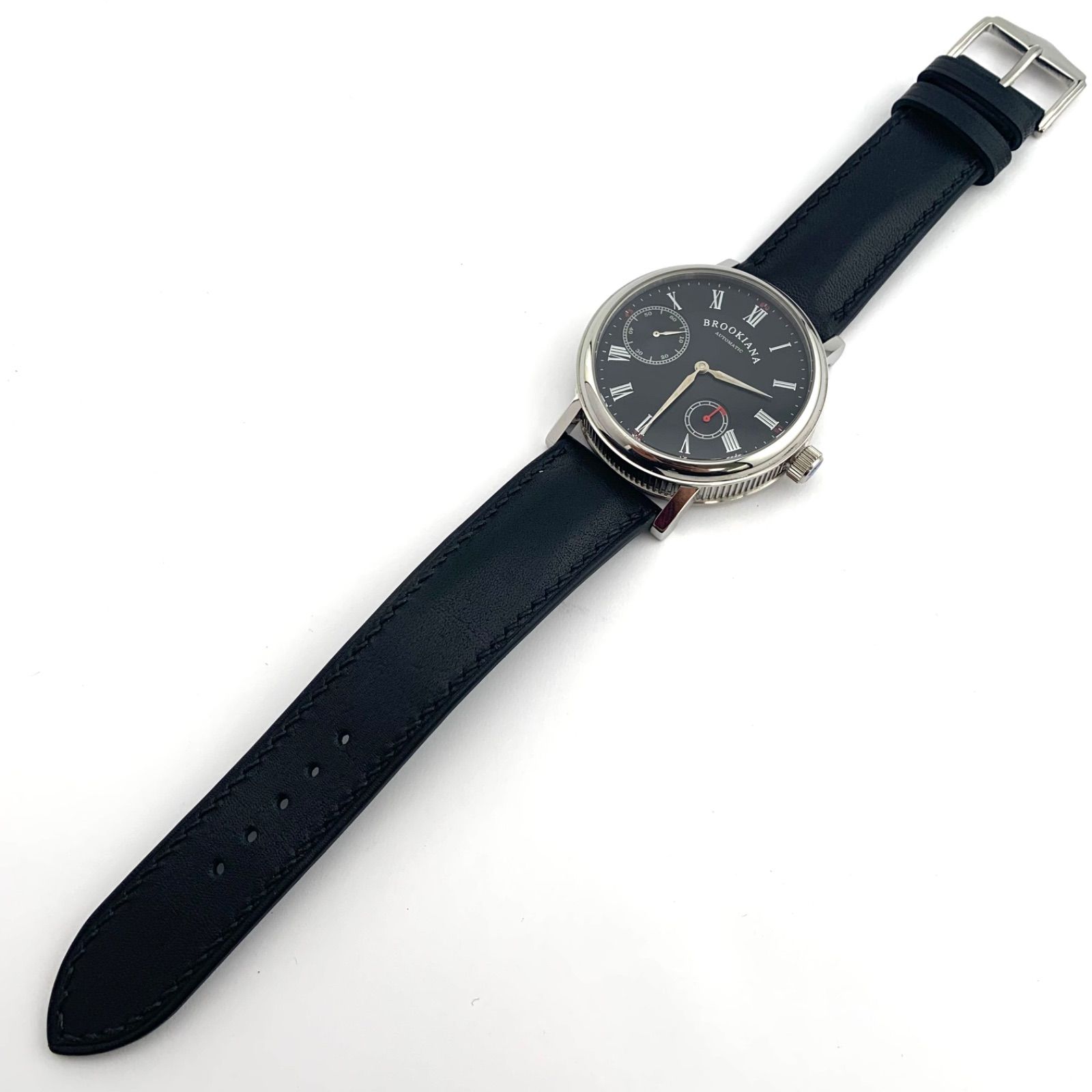新品】BROOKIANA BA-1668 自動巻き時計 ブラック - メルカリ