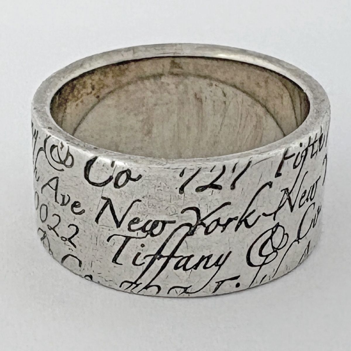 ティファニー TIFFANY&Co. ノーツ リング ワイド 指輪 14号 シルバー