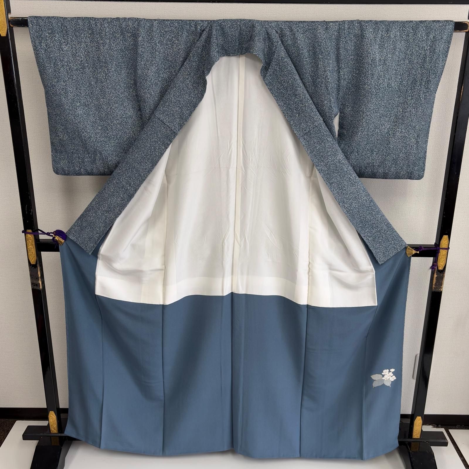 叩き染め 小紋 正絹 紋なし 素敵な色味 袷 着物 MK-7497 - メルカリ