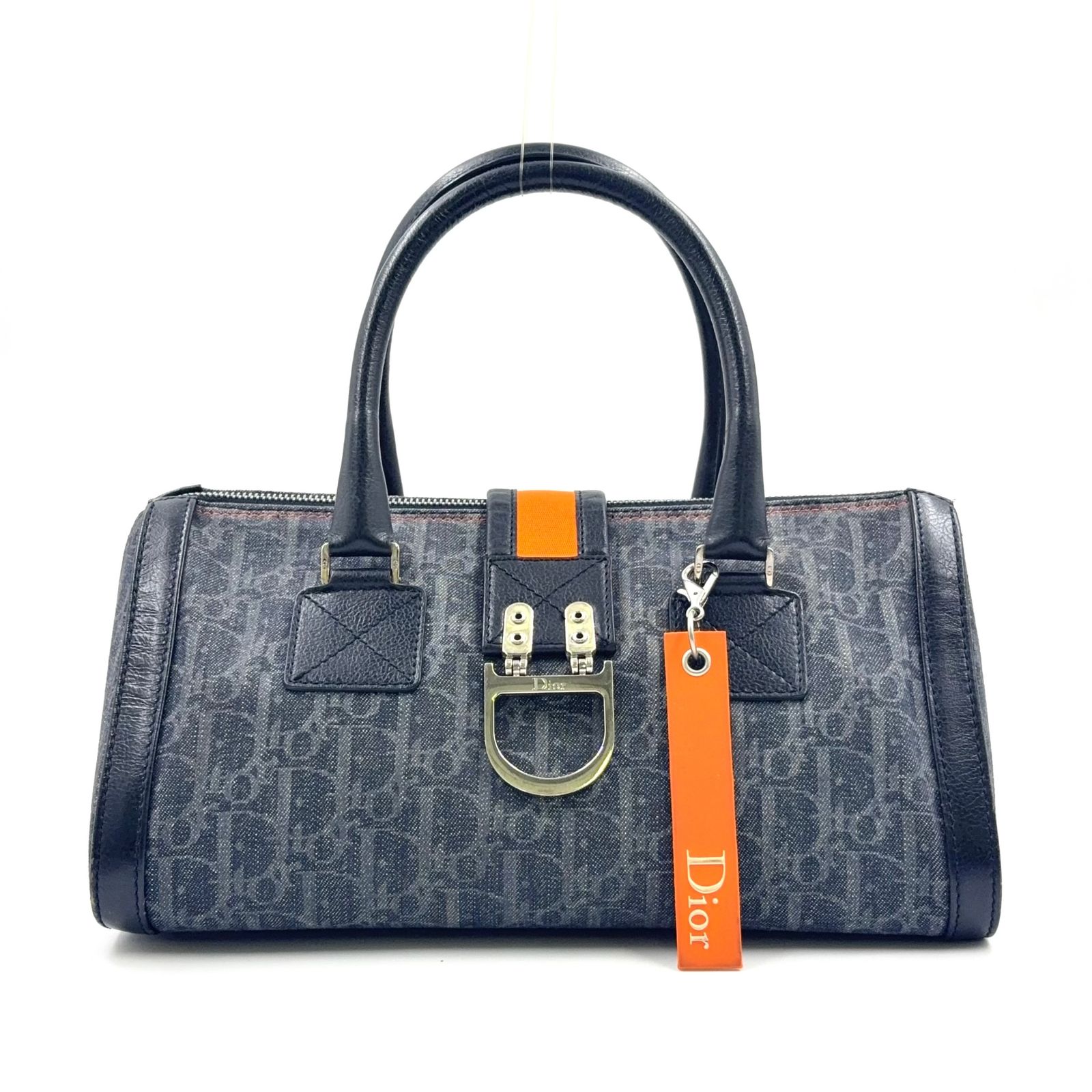 Dior サンダル 36 ChristianDior クリスチャンディオール デニム×レザー ヒール サンダル