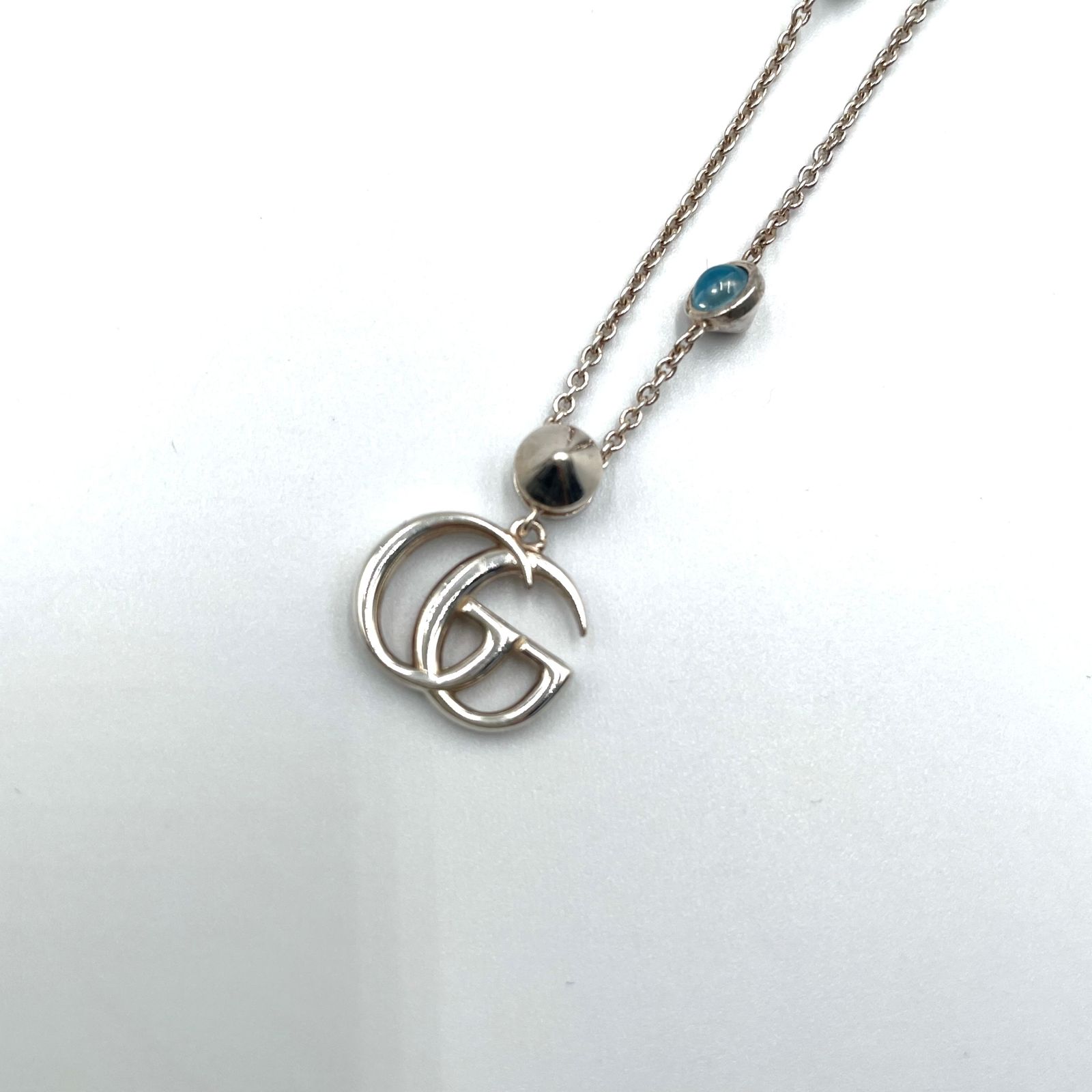 GUCCI ダブルG マザーオブパール パール×レジン×AG925 シルバー